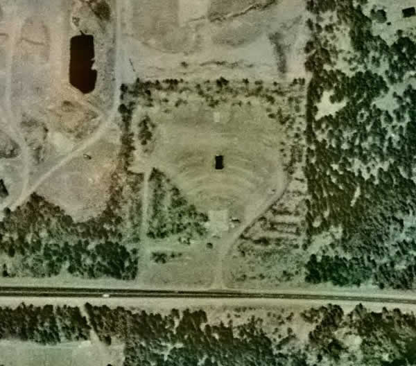 Evergreen Drive-In Theatre - Aerial (newer photo)